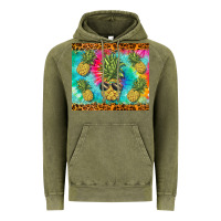 Vintage Olive summer pineapple Vintage Hoodie - BarkalooDesign