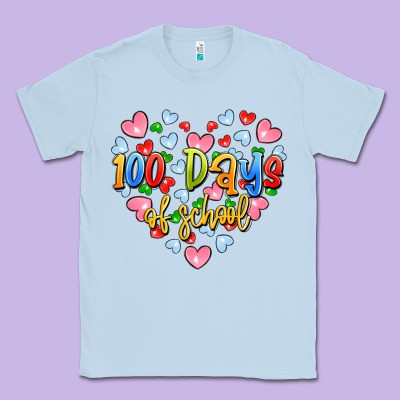 100 Days Of School Classic Tee Designed By Artiststas