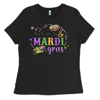 Black thick thighs mardi gras Ladies Tee - MaliasSmallBusiness