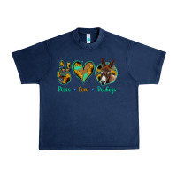 Navy Peace Love Donkeys Urban Heavy Tee - Bettercallsaul