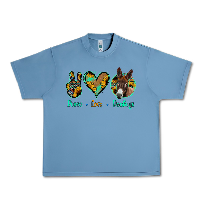 Peace Love Donkeys Urban Heavy Tee by Bettercallsaul | Teevron