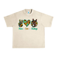 Sandshell Peace Love Donkeys Urban Heavy Tee - Bettercallsaul