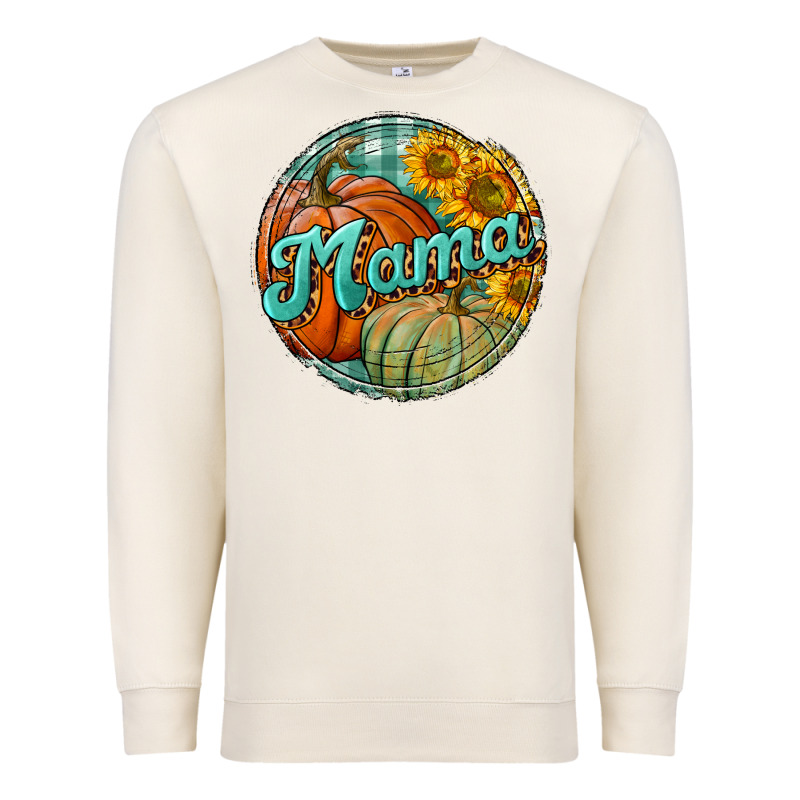 Pumpkin Mama With Background Premium Sweatshirt by BundleAndBundleShop | Teevron