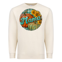 Sandshell pumpkin mama with background Premium Sweatshirt - BundleAndBundleShop
