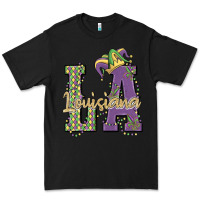 Black louisiana mardi gras Premium Tee - MaliasSmallBusiness