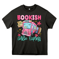 Asphalt bookish girlie express Heavy Core Tee - MaliasSmallBusiness