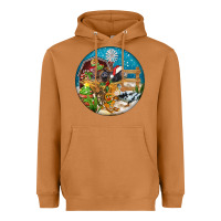 Meerkat Christmas  farm animals Heavyweight Hoodie - FaDigitalArtStudio