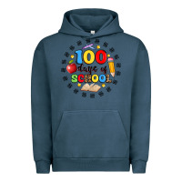 Pigment Midnight Navy 100 days of school Urban Hoodie - Artiststas