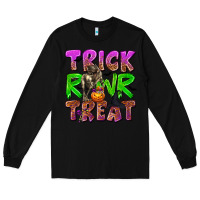 Black Trick Rawr Treat Long Sleeve Tee - texasbilliewilder