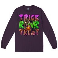 Plum Trick Rawr Treat Long Sleeve Tee - texasbilliewilder