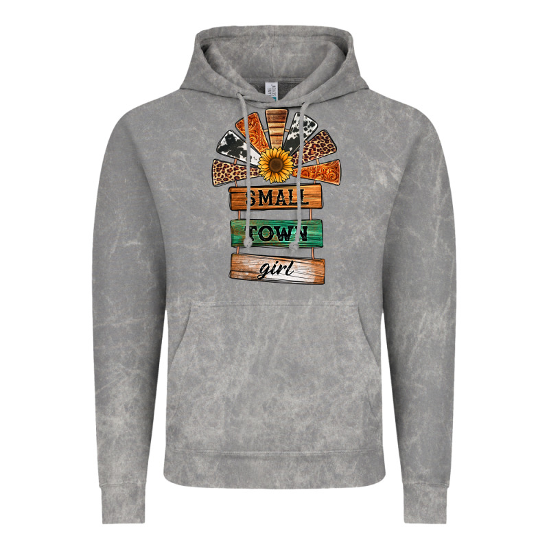 Small Town Girl Western Windmill Wooden Boards Vintage Hoodie by Jasminsmagicworld | Teevron