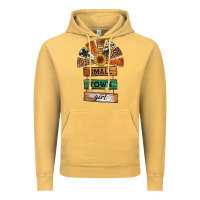 Vintage Mustard small town girl western windmill wooden boards Vintage Hoodie - Jasminsmagicworld