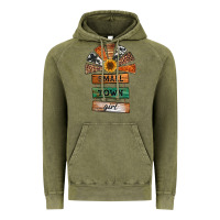 Vintage Olive small town girl western windmill wooden boards Vintage Hoodie - Jasminsmagicworld