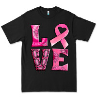 Black Breast Cancer love Premium Tee - NancyCooperArtShop