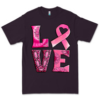 Plum Breast Cancer love Premium Tee - NancyCooperArtShop