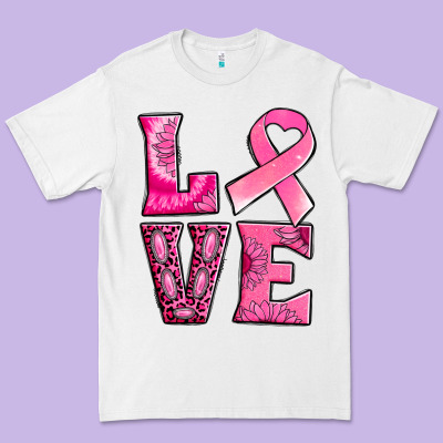 Breast Cancer Love Premium Tee Designed By Nancycooperartshop