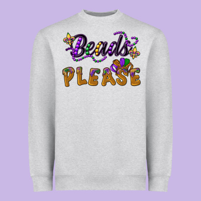Beads Please Heavyweight Sweatshirt Designed By Cowgirlartshop