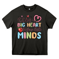 Asphalt it takes a big heart for shape little minds Heavy Core Tee - MaliasSmallBusiness