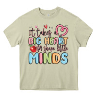 Mossy it takes a big heart for shape little minds Heavy Core Tee - MaliasSmallBusiness