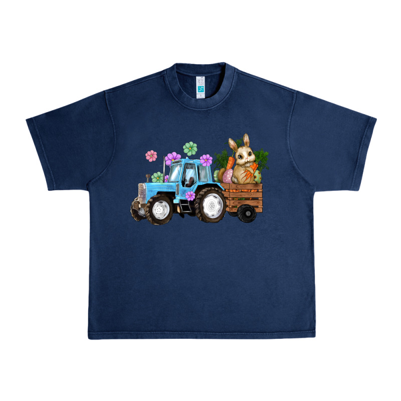 Easter Tracktor Bunny Carrot Flowers  Egg Urban Heavy Tee by RanaPortraitStore | Teevron