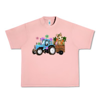 Salmon easter tracktor bunny carrot flowers  egg Urban Heavy Tee - RanaPortraitStore