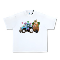 White easter tracktor bunny carrot flowers  egg Urban Heavy Tee - RanaPortraitStore