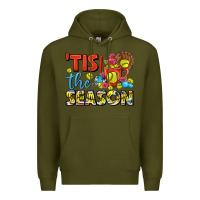 Army Green tis the season  softball coffee mug Premium Hoodie - FaDigitalArtStudio