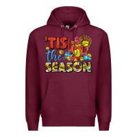 Burgundy tis the season  softball coffee mug Premium Hoodie - FaDigitalArtStudio