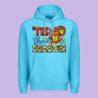 Tis The Season  Softball Coffee Mug Premium Hoodie Designed By Fadigitalartstudio