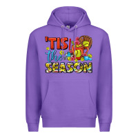 Purple tis the season  softball coffee mug Premium Hoodie - FaDigitalArtStudio