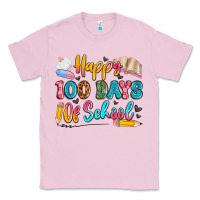Bubblegum Pink happy 100 days of school Classic Tee - Artiststas