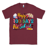 Burgundy happy 100 days of school Classic Tee - Artiststas