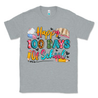Heather Grey happy 100 days of school Classic Tee - Artiststas
