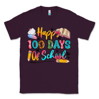 Plum happy 100 days of school Classic Tee - Artiststas