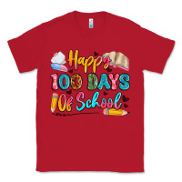 Red happy 100 days of school Classic Tee - Artiststas