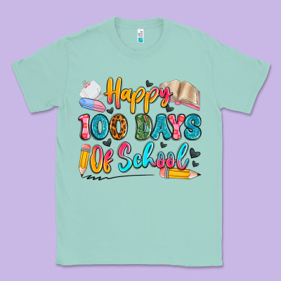 Happy 100 Days Of School Classic Tee Designed By Artiststas