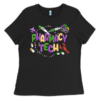 Black pharmacy tech Ladies Tee - MaliasSmallBusiness