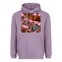 Lavender western cowboy hat seamless pattern Heavyweight Hoodie - BundleAndBundleShop
