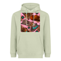 Matcha western cowboy hat seamless pattern Heavyweight Hoodie - BundleAndBundleShop