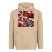 Mushroom western cowboy hat seamless pattern Heavyweight Hoodie - BundleAndBundleShop