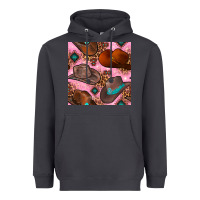 Smoke western cowboy hat seamless pattern Heavyweight Hoodie - BundleAndBundleShop