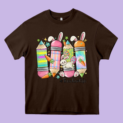 Teaching My Favorite Peeps Heavy Core Tee Designed By Maliassmallbusiness