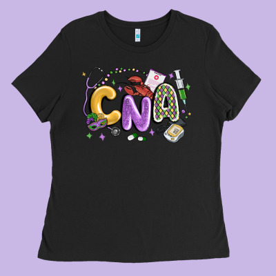 Cna Mardi Gras Ladies Tee Designed By Maliassmallbusiness