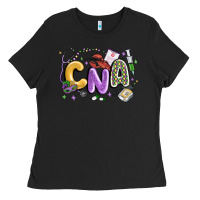 Black cna mardi gras Ladies Tee - MaliasSmallBusiness