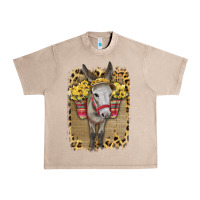 French Oak Donkey With Sunflowers Urban Heavy Tee - Bettercallsaul