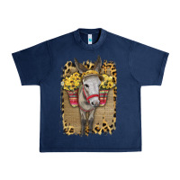 Navy Donkey With Sunflowers Urban Heavy Tee - Bettercallsaul