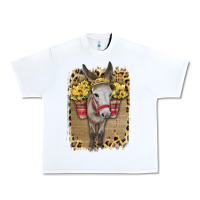 White Donkey With Sunflowers Urban Heavy Tee - Bettercallsaul