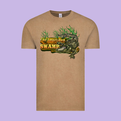 The Louisiana Swamp Vintage Tee Designed By Barkaloodesign
