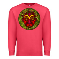Cardinal african masks round earrings 4 Premium Sweatshirt - BundleAndBundleShop