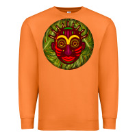 Carrot african masks round earrings 4 Premium Sweatshirt - BundleAndBundleShop